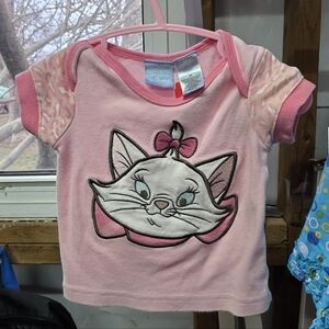Disney Marie Cat Pink Short Sleeve Tee for Kids